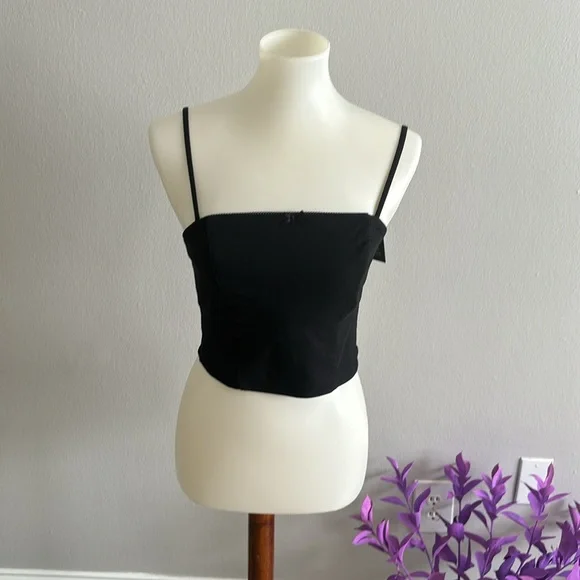 Wild Fable Black Fitted Crop Camisole - Picture 1 of 4